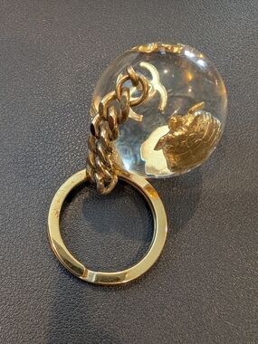 Chanel Vintage Iconic Lucite Ball Keychain